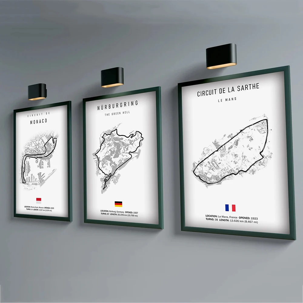 Badminton Poster - F1 Internationa Track Circuit lienzo pintura