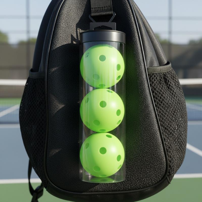 Badminton Video - Caja de Almacenamiento Transparente para Pelotas