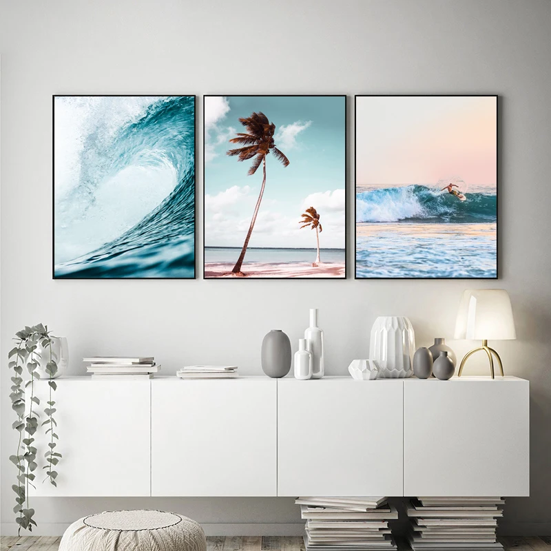 Pintura en lienzo de puesta de - Badminton Poster reseña y precio