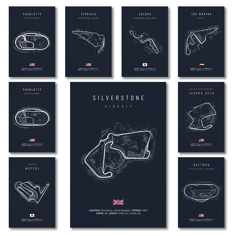 F1 Internationa Track Circuit  - Badminton Poster reseña y precio