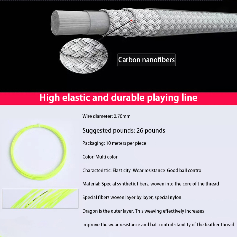 Cuerdas de bádminton PA-2055,  - Badminton Yonex String reseña y precio