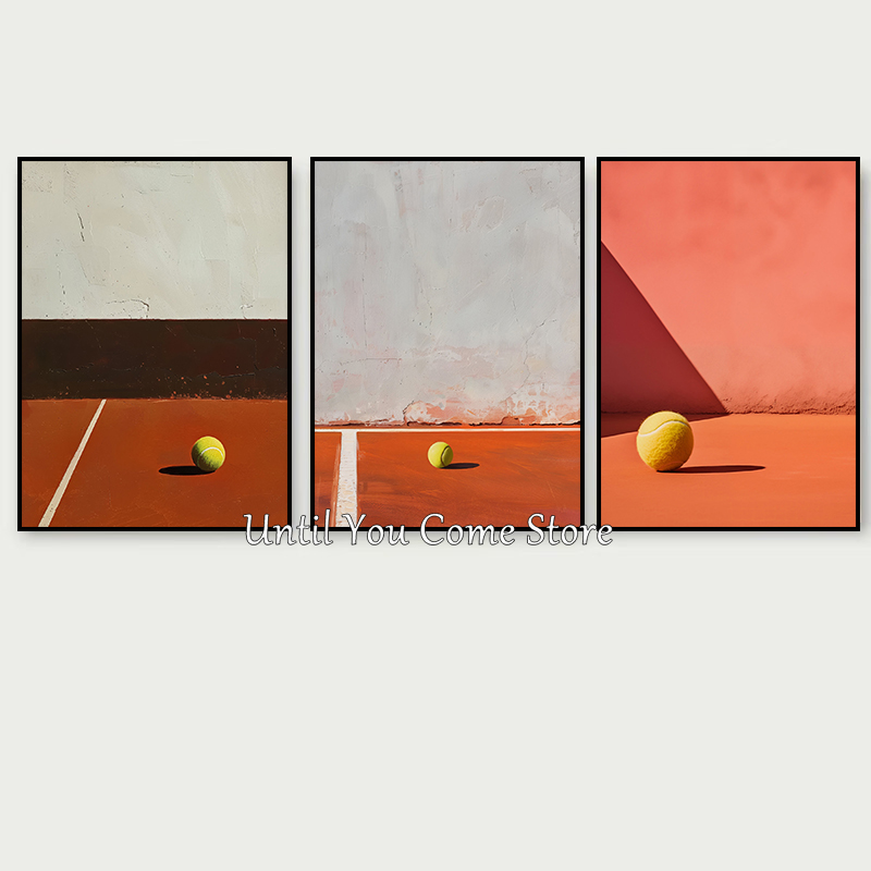 Raqueta de tenis y tenis Retro - Badminton Poster reseña y precio